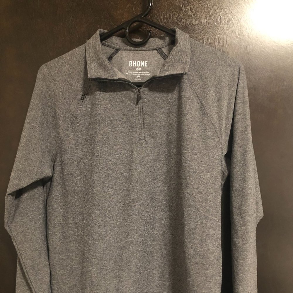 Rhone Quarter Zip Sweatshirt Grey S